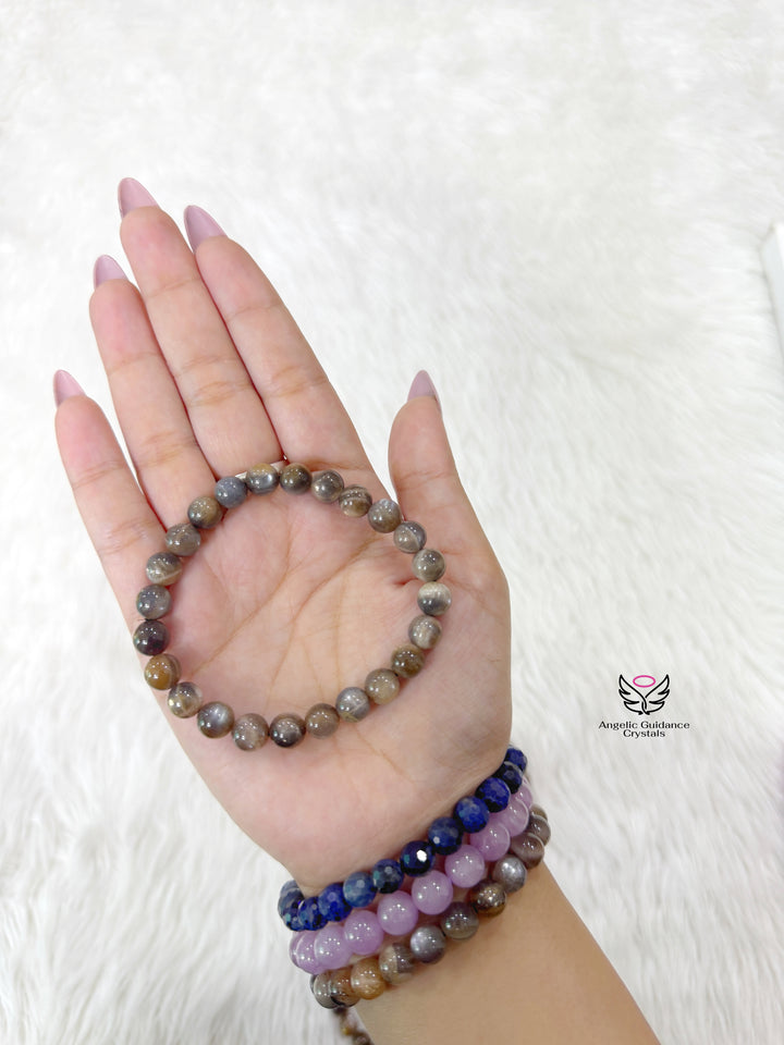Sun Moonstone Bracelet 8mm