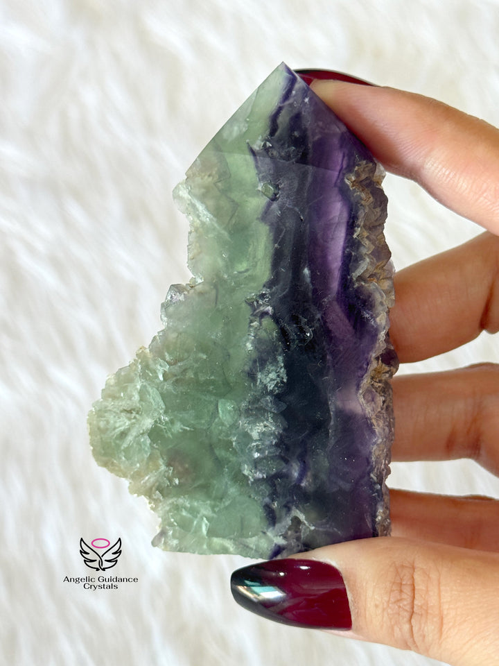 Rainbow Fluorite Raw Tower