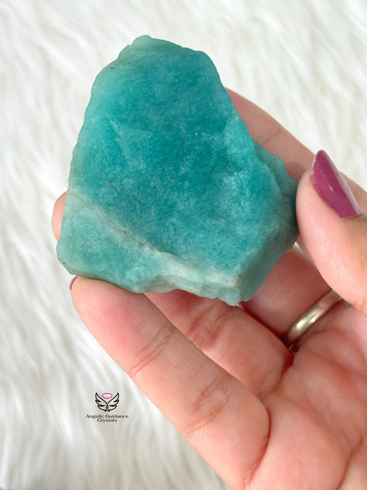 Amazonite Raw Stone Medium Aaa