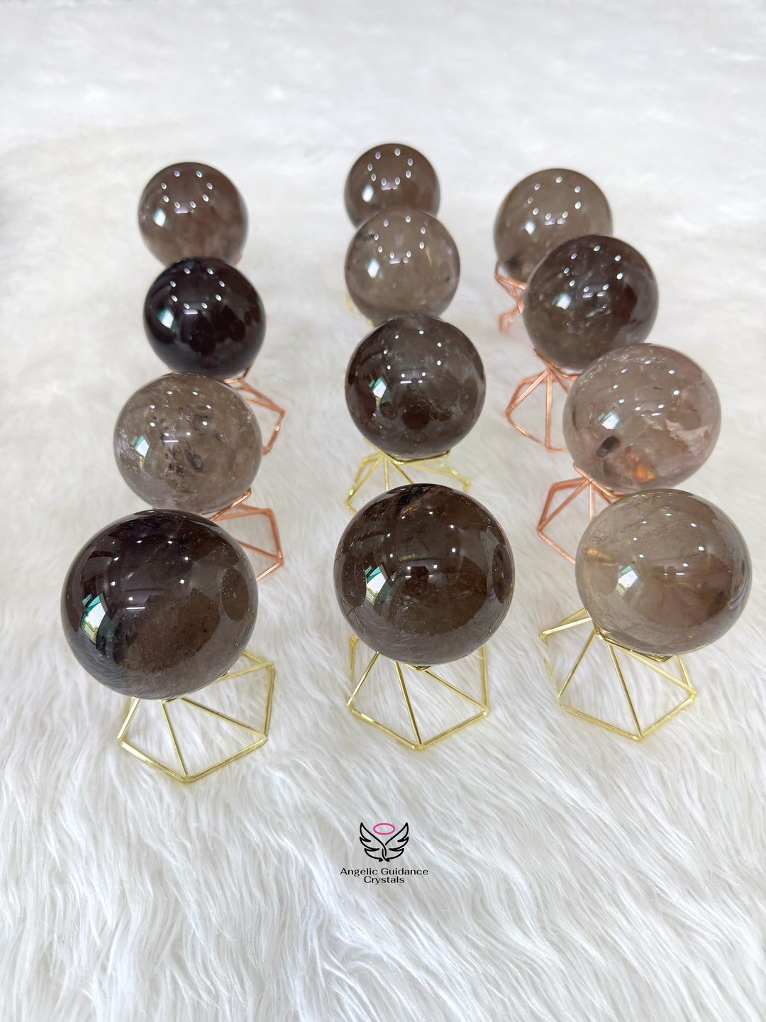 Smoky Quartz Sphere Large Aaa