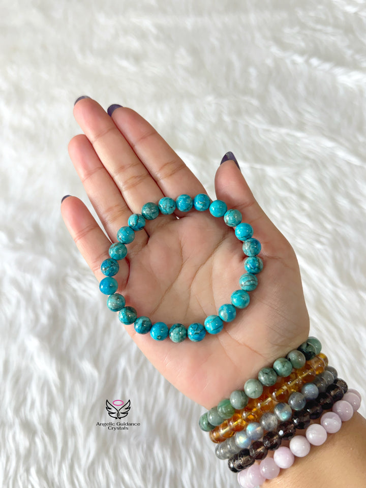 Turquoise African Bracelet 8mm