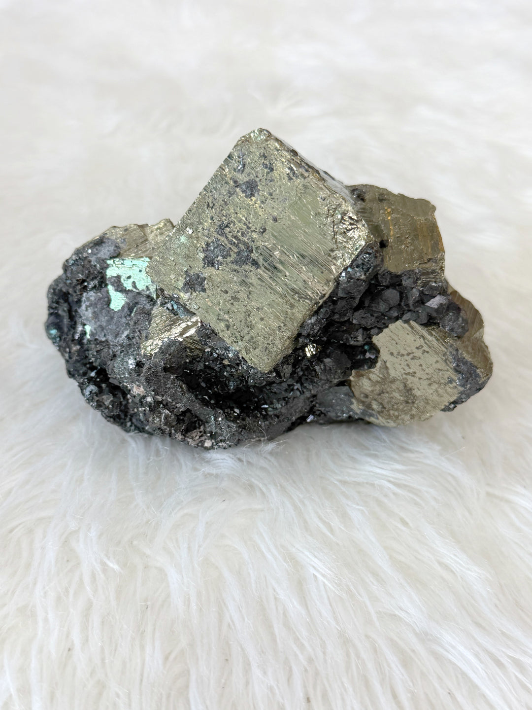 Pyrite Cubic Cluster With Sphalerite 20