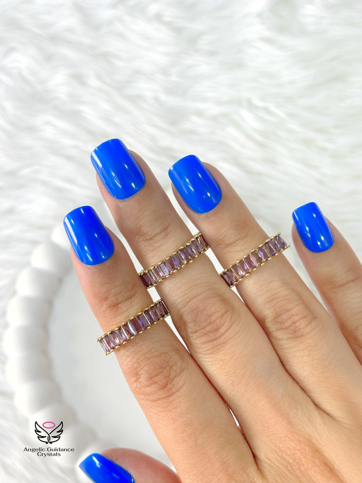 Amethyst Anti Tarnish Ring