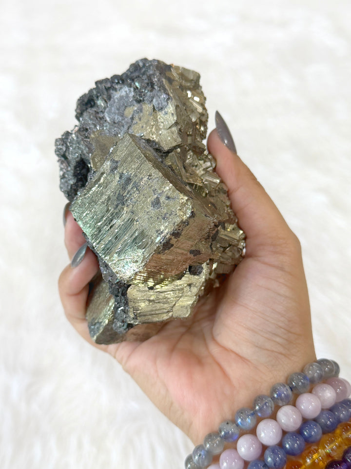 Pyrite Cubic Cluster With Sphalerite 20