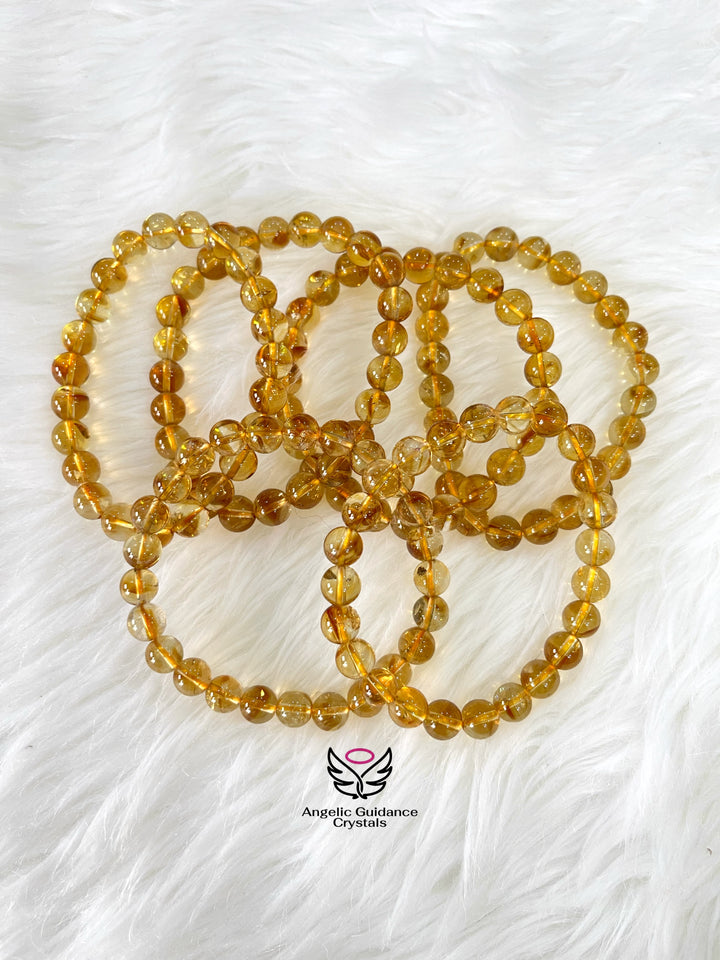 Citrine Round Bracelet AAA