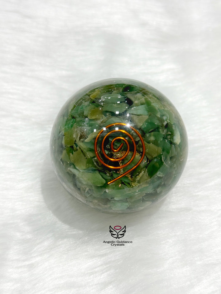 Green Aventurine Orgone Sphere