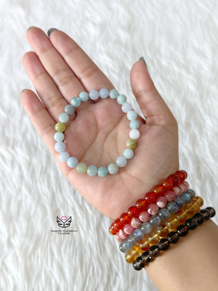 Aquamarine Bracelet A 8mm