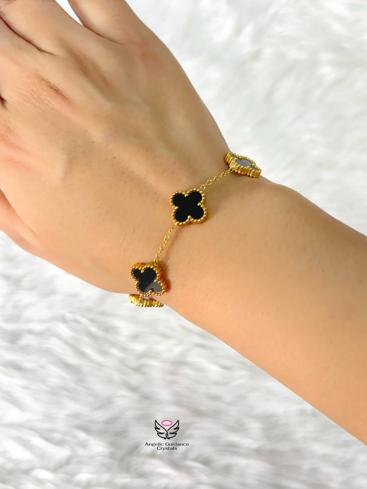 Black Onyx Anti Tarnish Bracelet | Removes Negativity