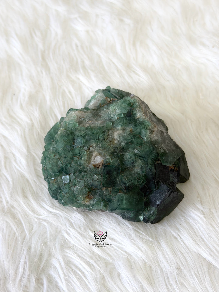Green Fluorite Cubic Cluster 6