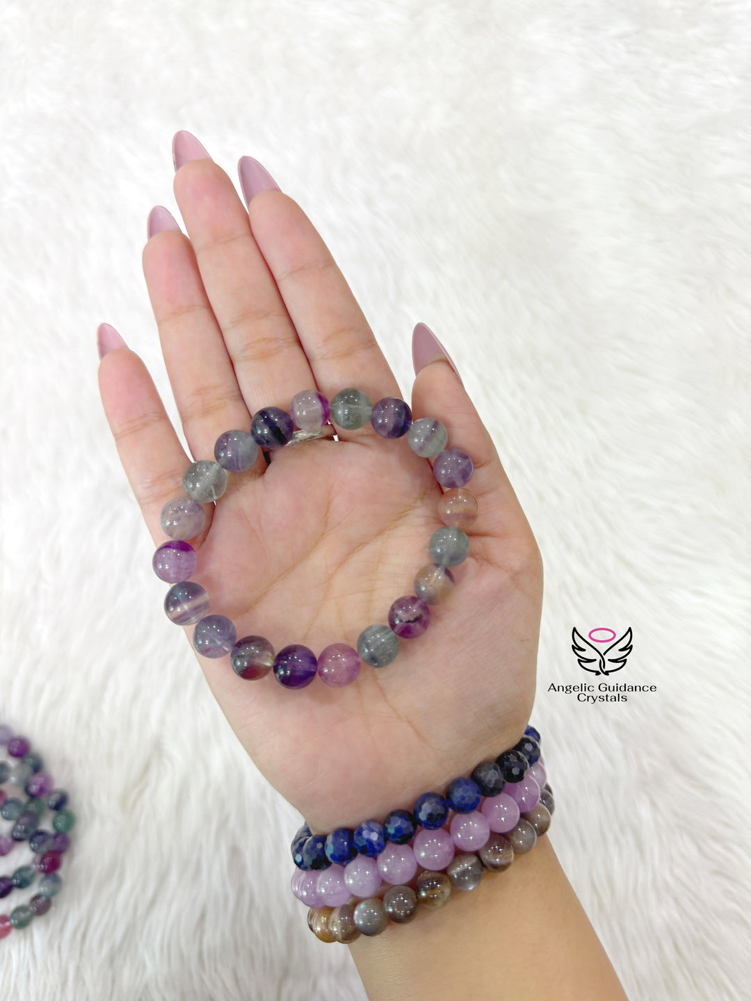 Rainbow Fluorite Bracelet Aaa 10mm