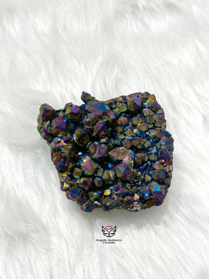 Titanium Aura Quartz Cluster 2