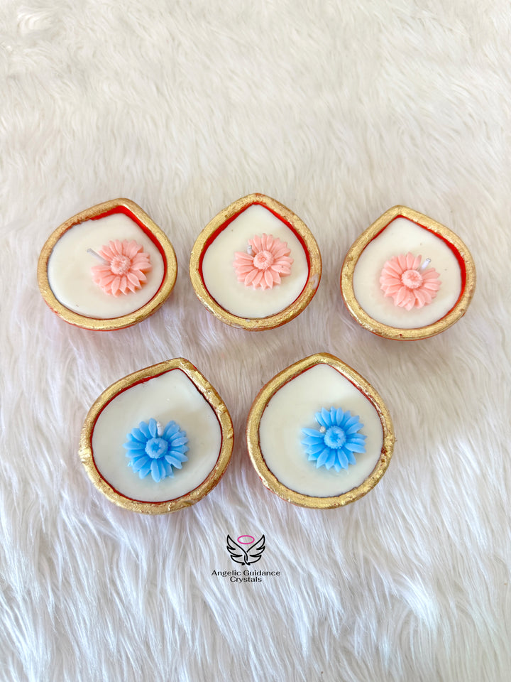 Flower Diya candle