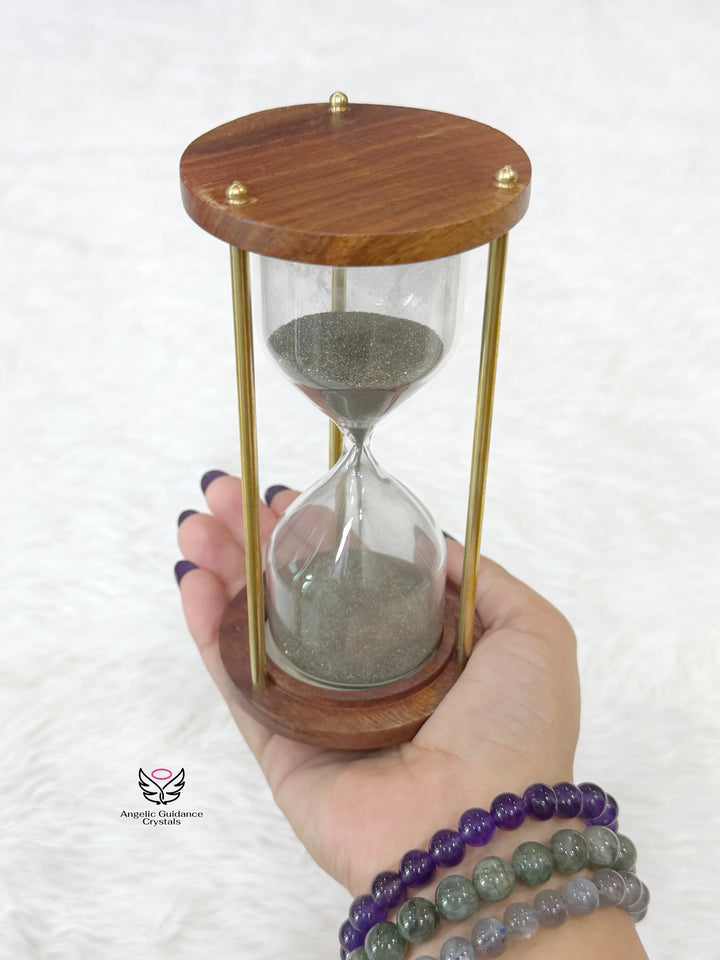 Pyrite Hourglass For Wealth