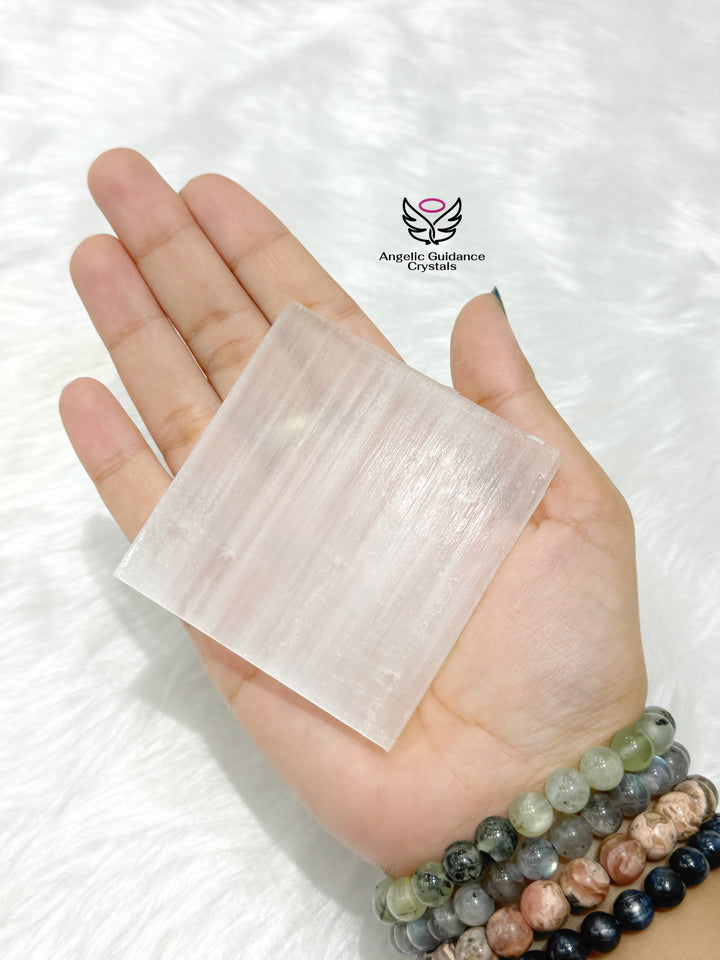 Selenite Coaster Small