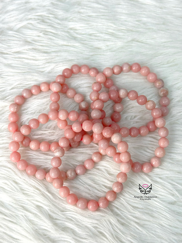 Pink Opal Bracelet 8mm