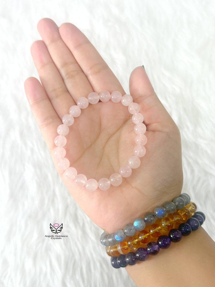 Rose Quartz Bracelet 8mm