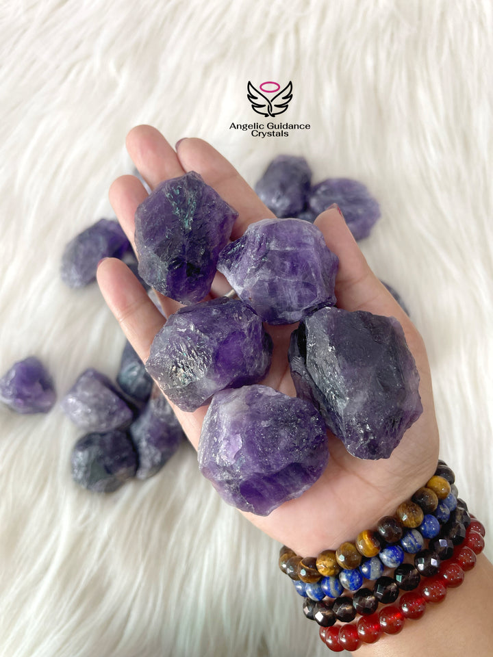 Amethyst Raw Stone Dark Medium