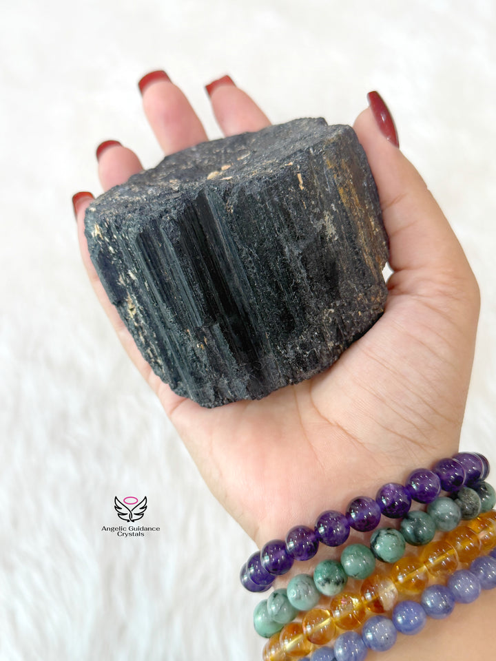 Black Tourmaline Raw Stone XLarge 4