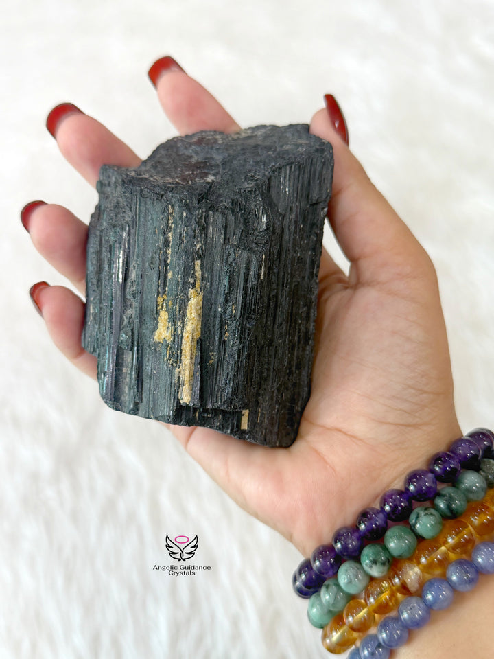 Black Tourmaline Raw Stone XLarge 5