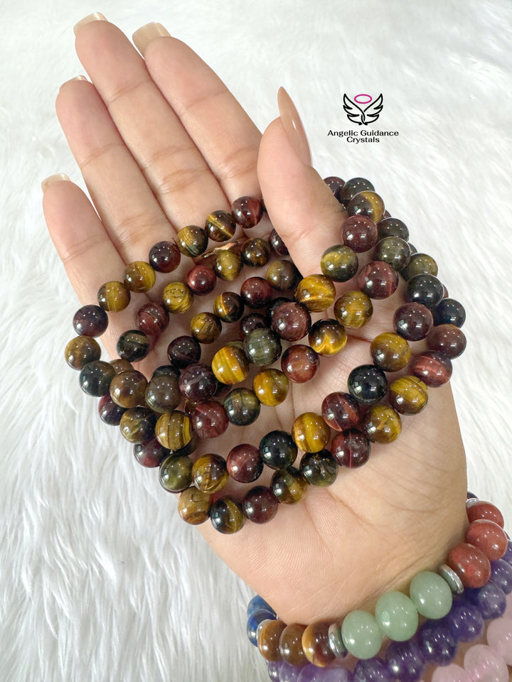 Multi Tigers Eye Bracelet AAA