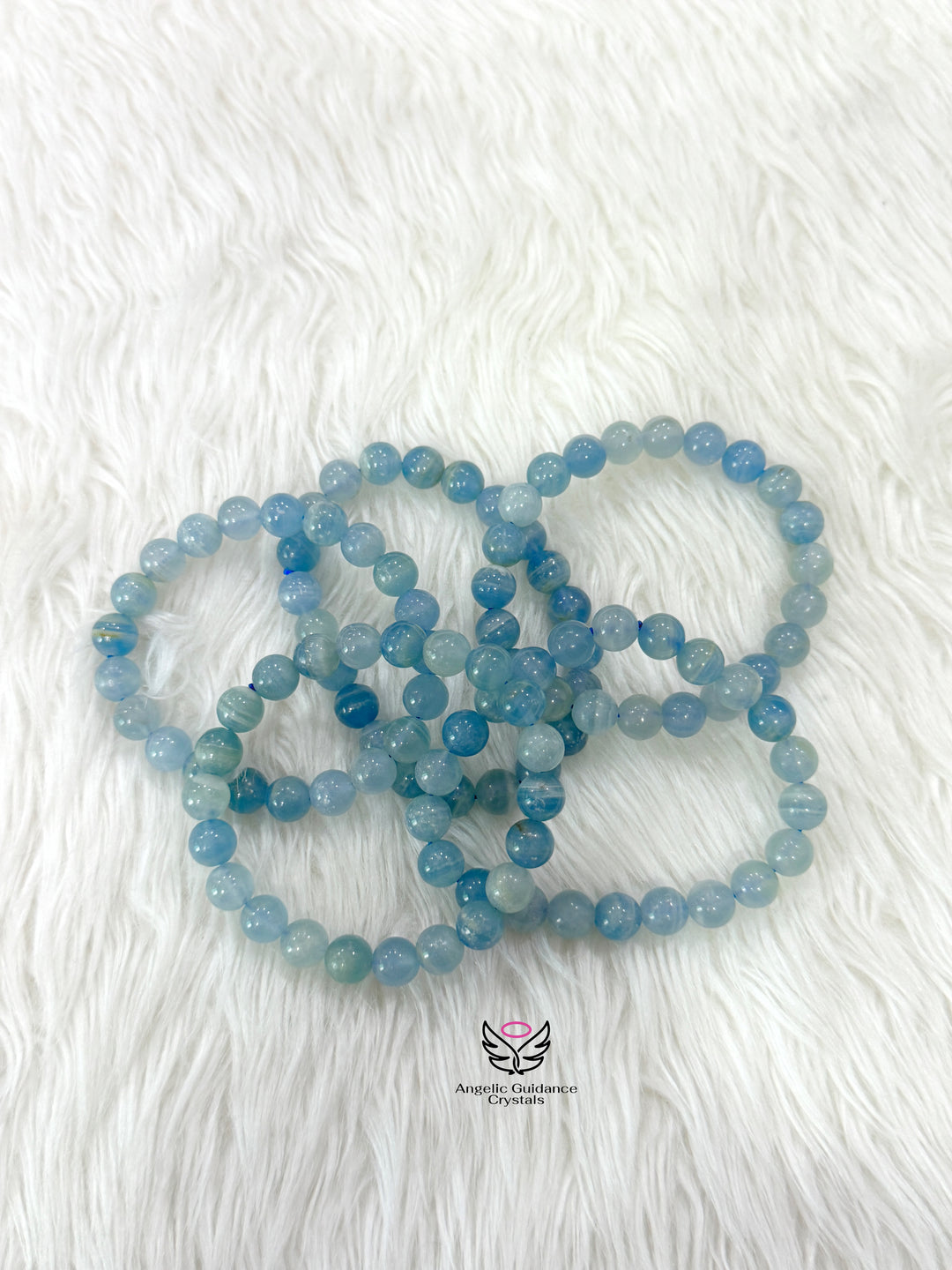 Blue Calcite Bracelet 8mm Aaa