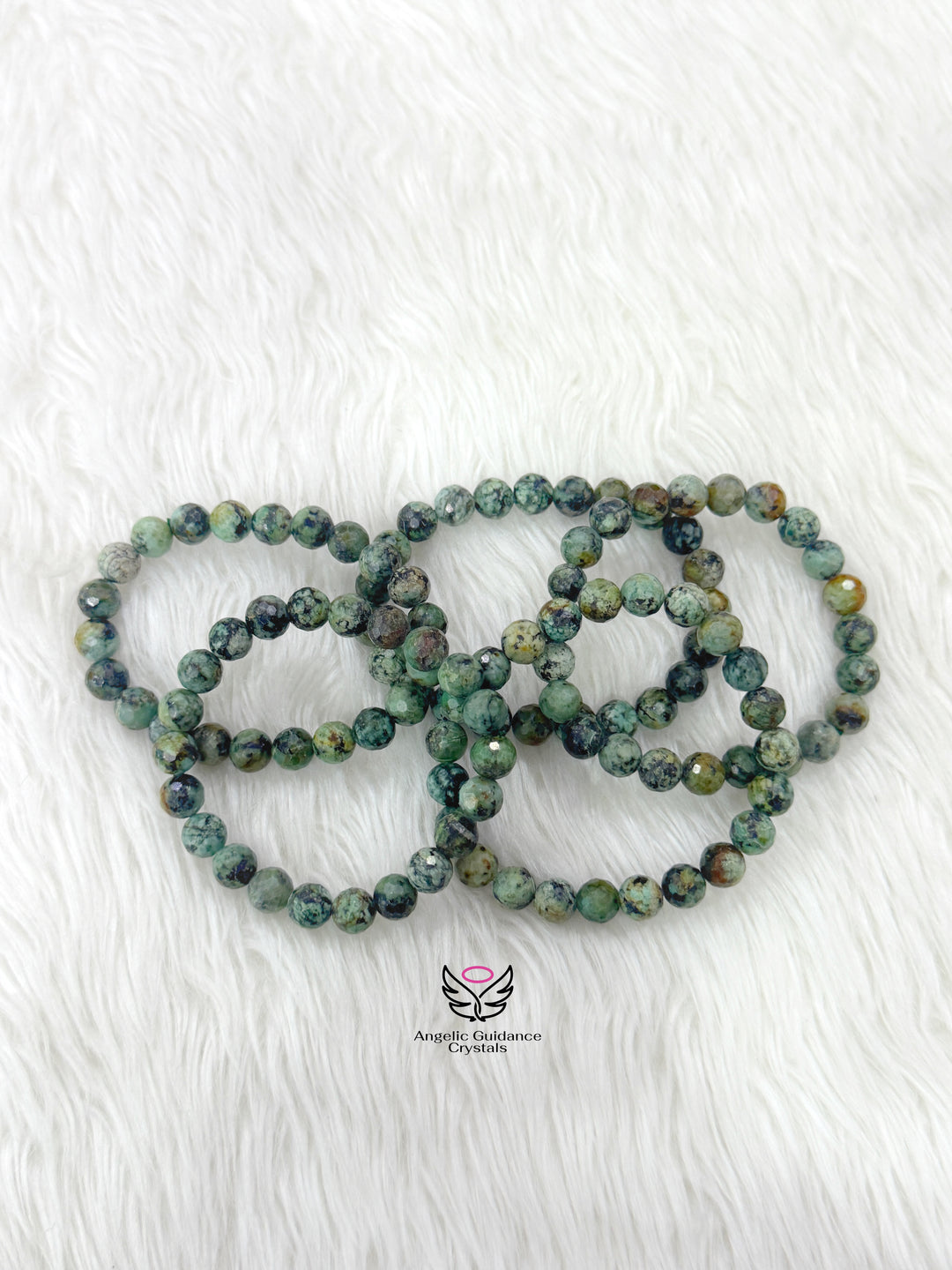 African Turquoise Faceted 8mm Bracelet