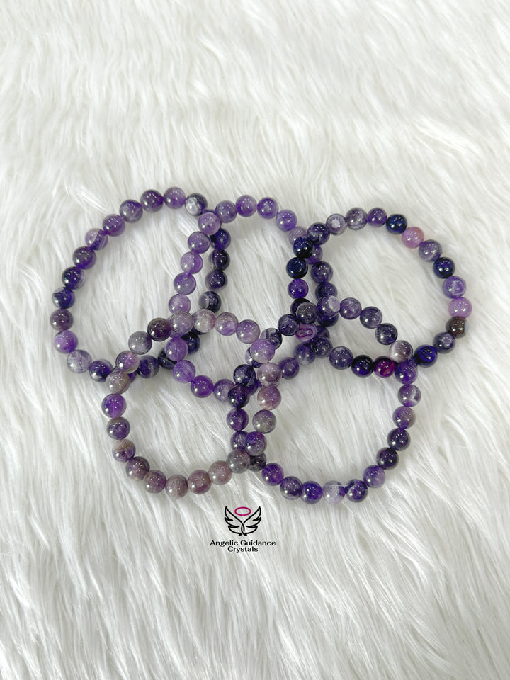 Amethyst Chevron Bracelet