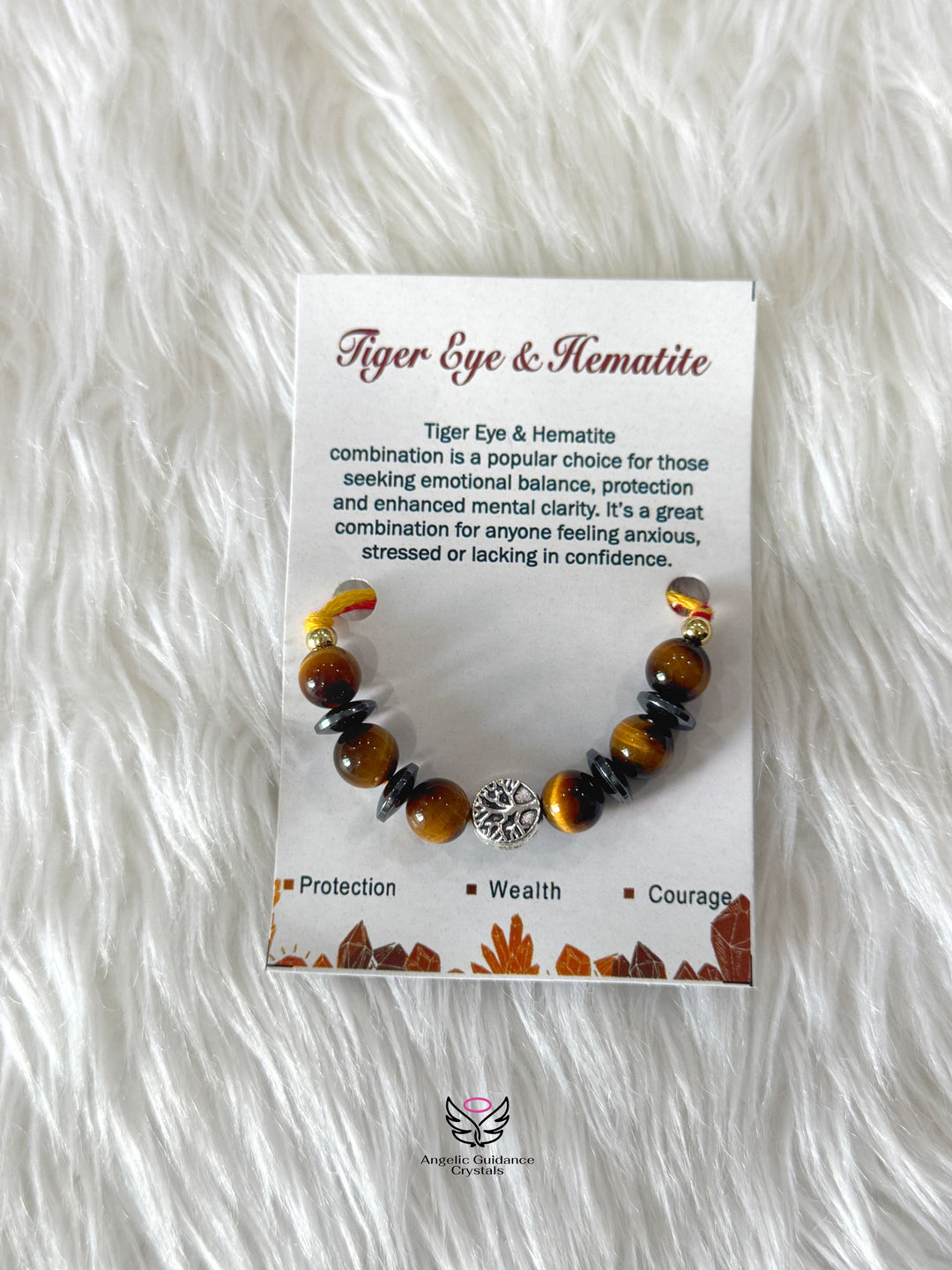 Tigers Eye & Hematite Rakhi