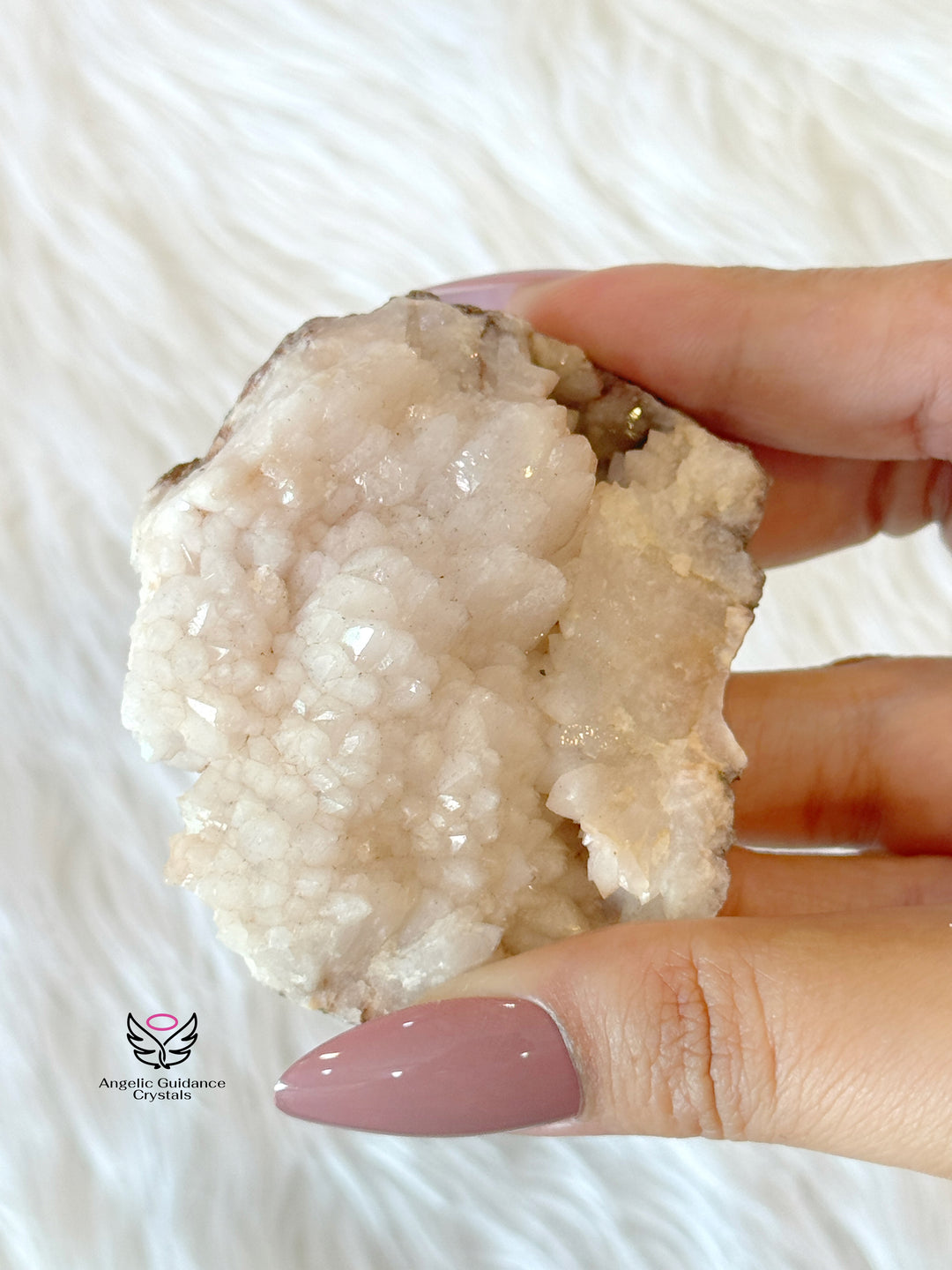 Pink Mangano Calcite Cluster