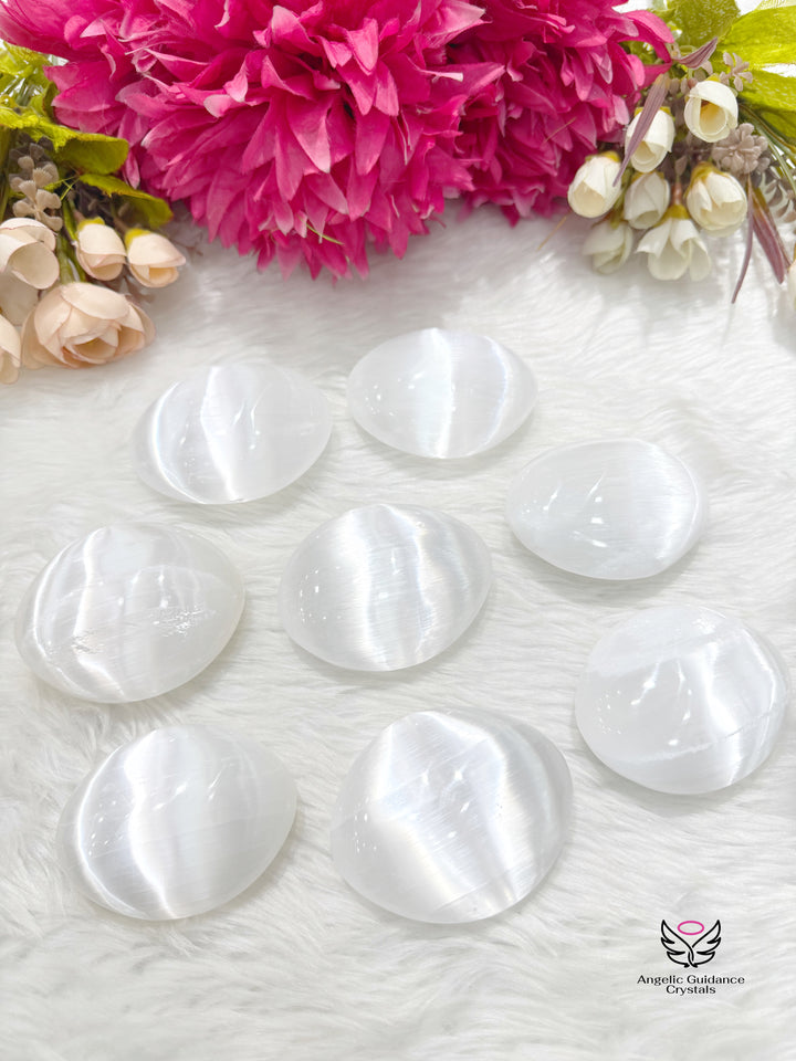 Selenite PalmStone