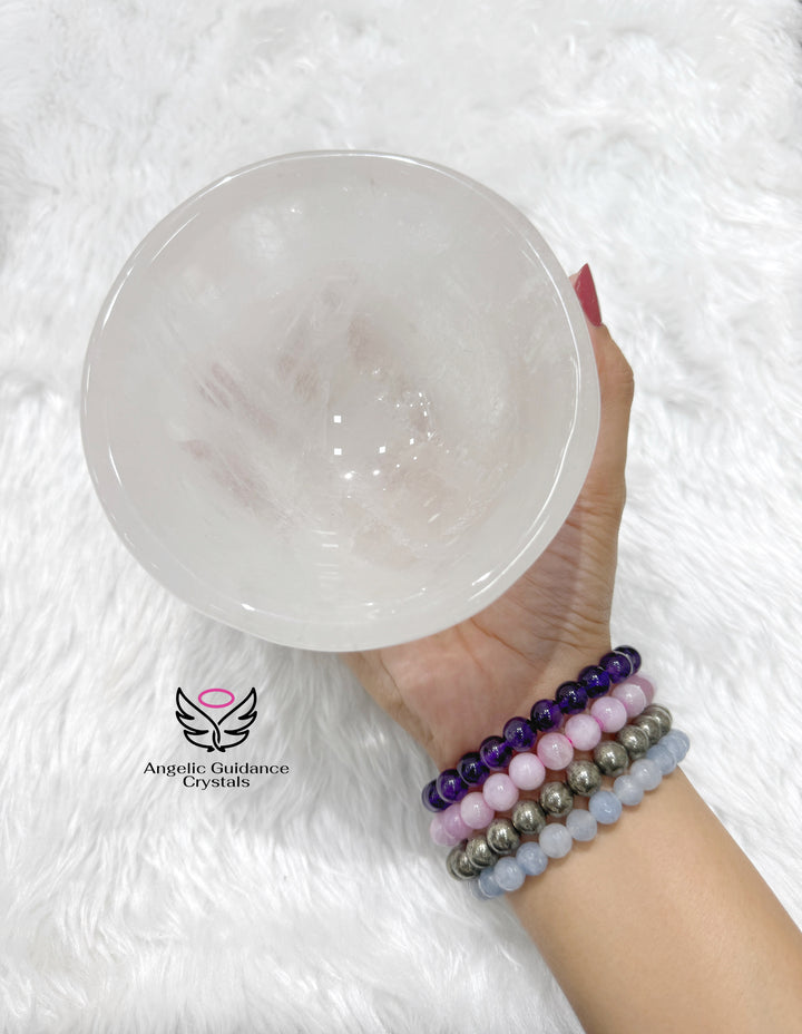 Clear Quartz Bowl AAA