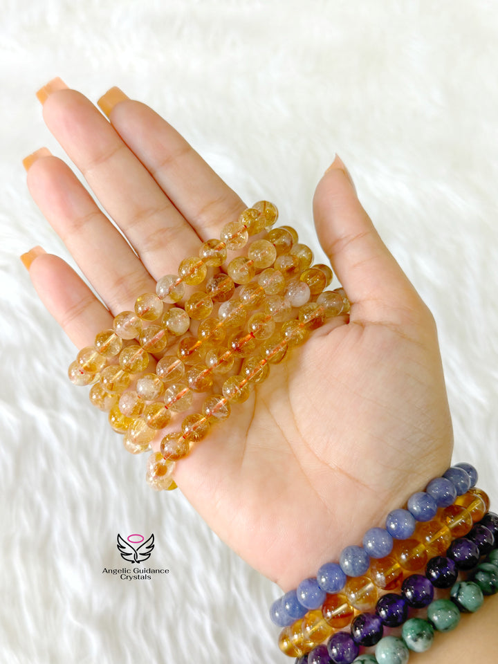 Citrine Bracelet AAA 8mm