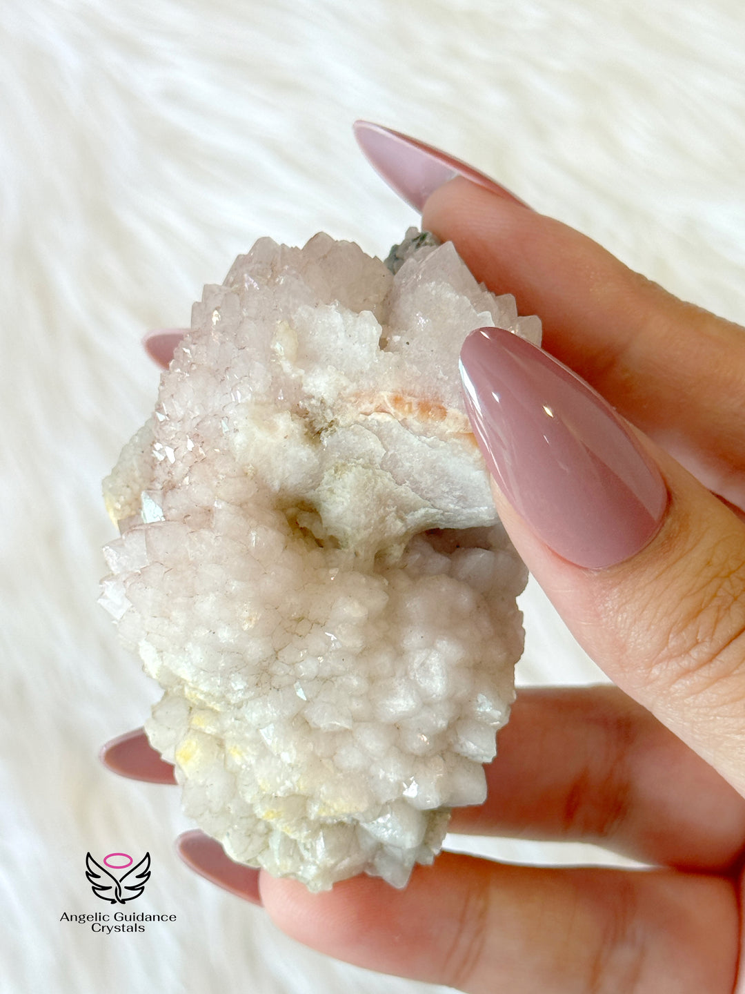 Pink Mangano Calcite Cluster