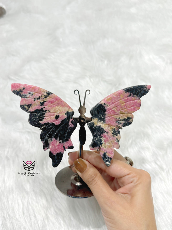 Rhodonite Butterfly