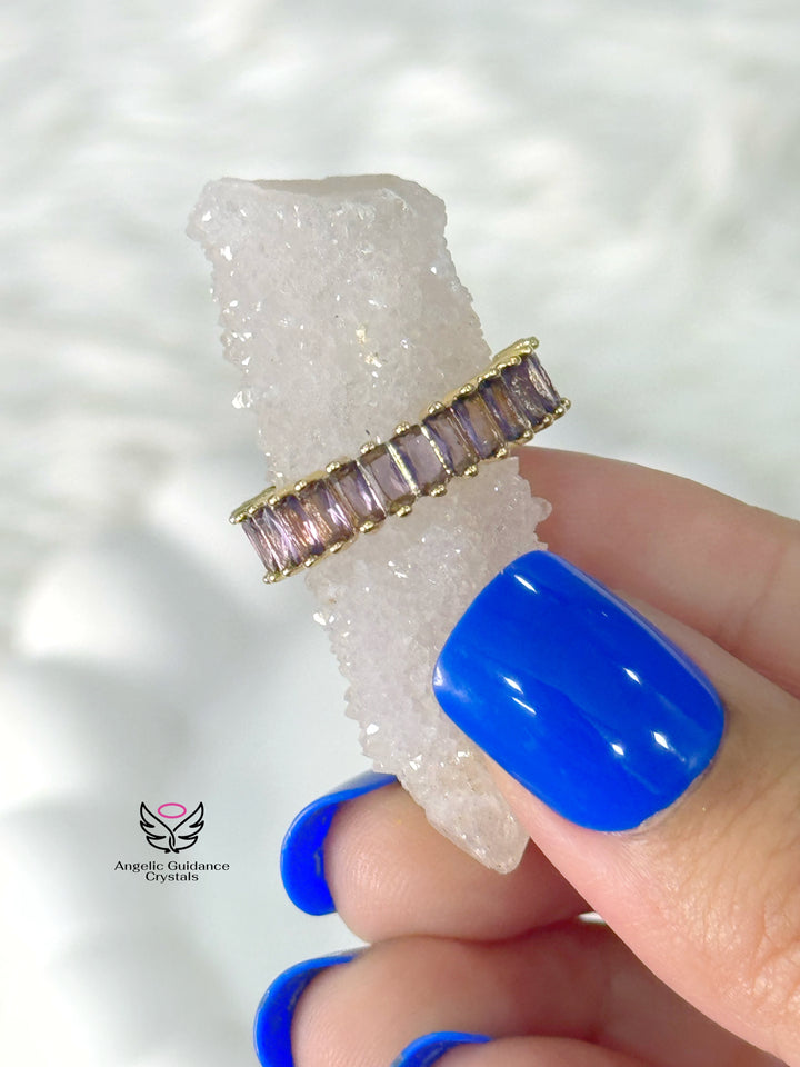 Amethyst Anti Tarnish Ring