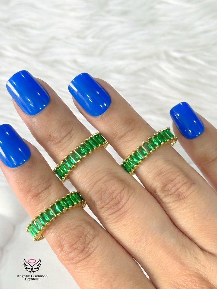 Emerald Anti Tarnish Ring