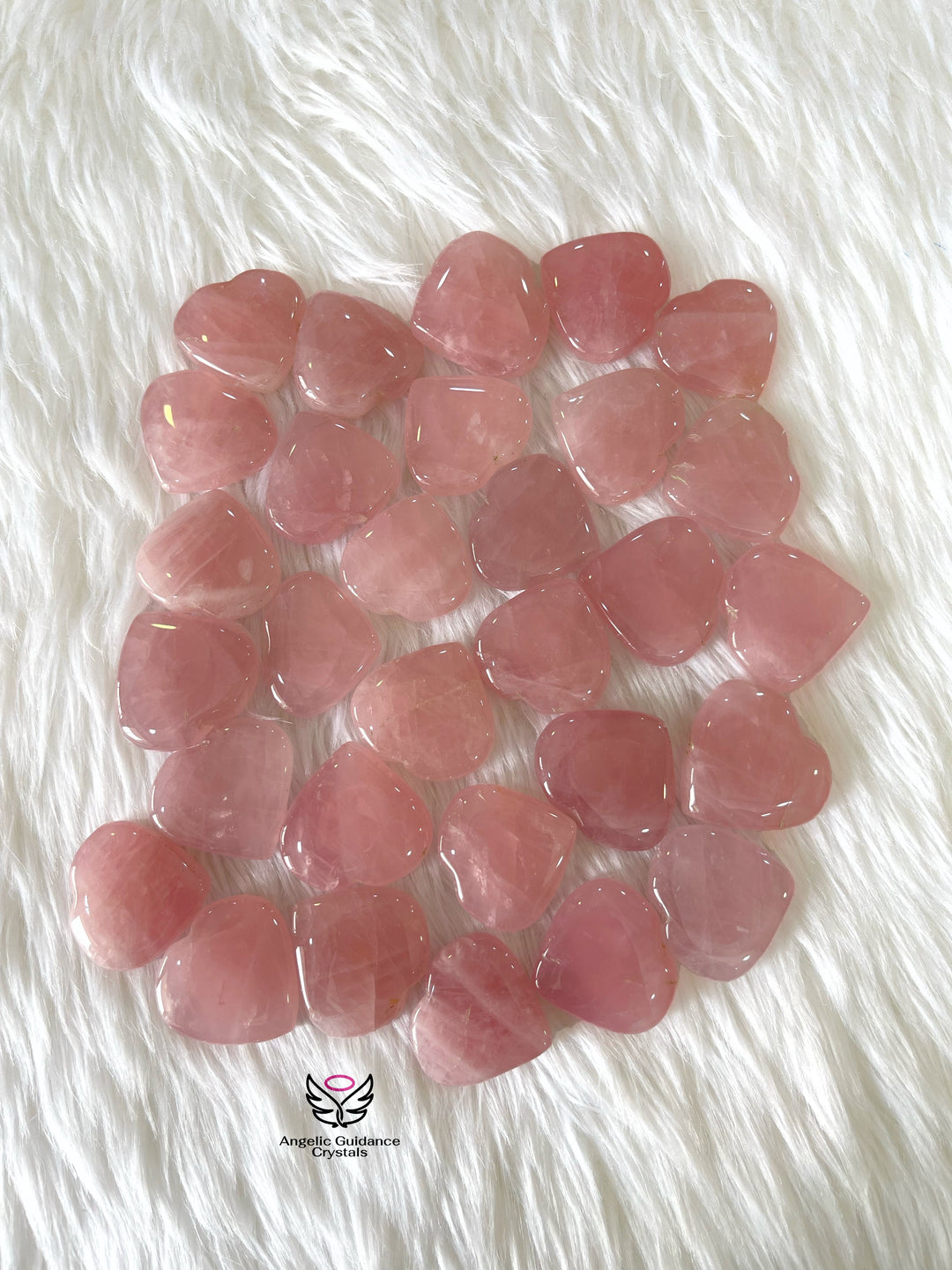 Rose Quartz Heart Small AA