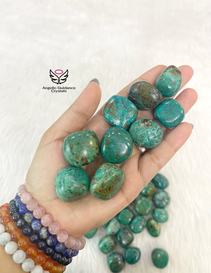 Chrysocolla Natural Tumble