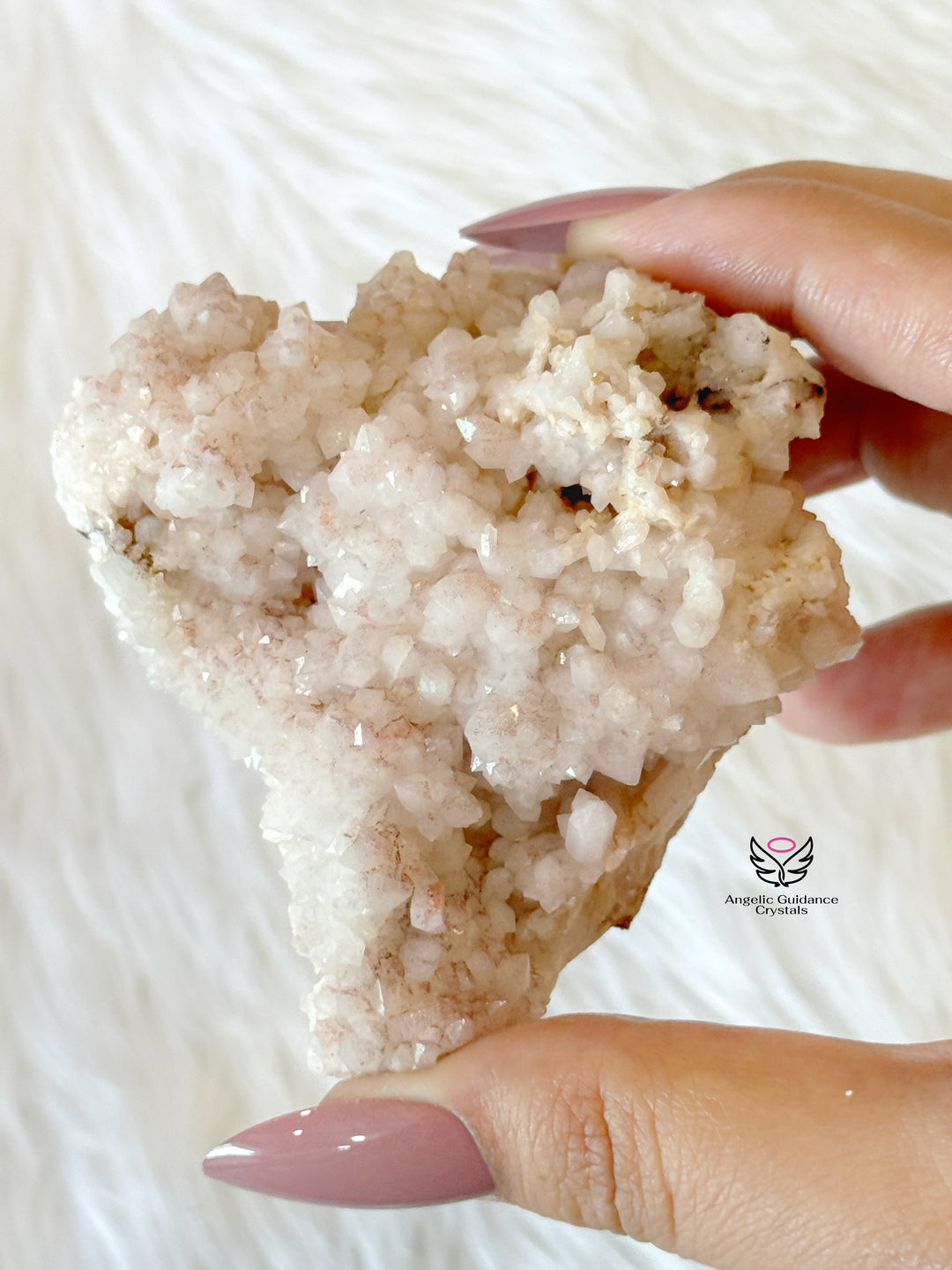 Pink Mangano Calcite Cluster