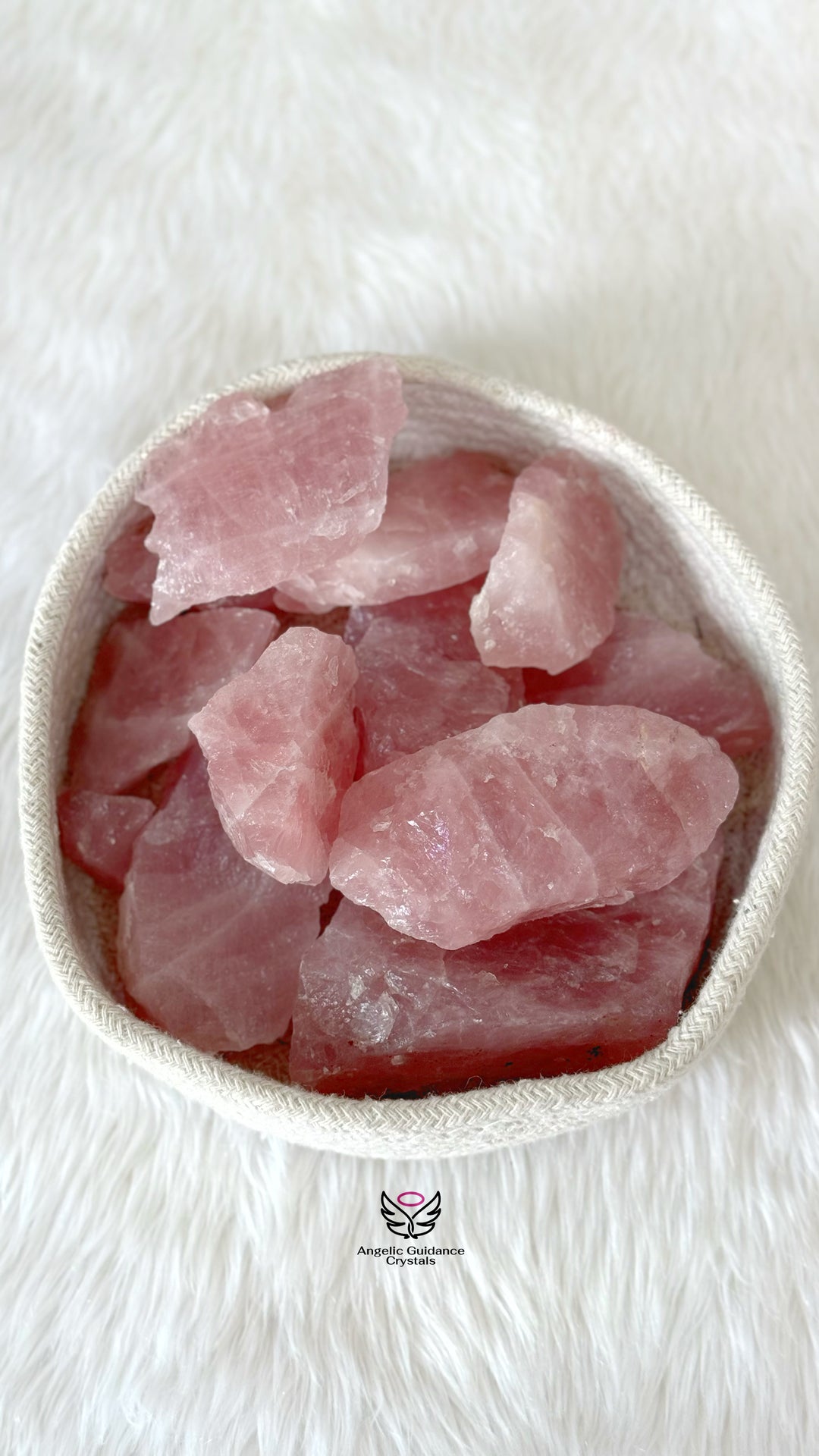 Rose Quartz Raw Stone Large AAA