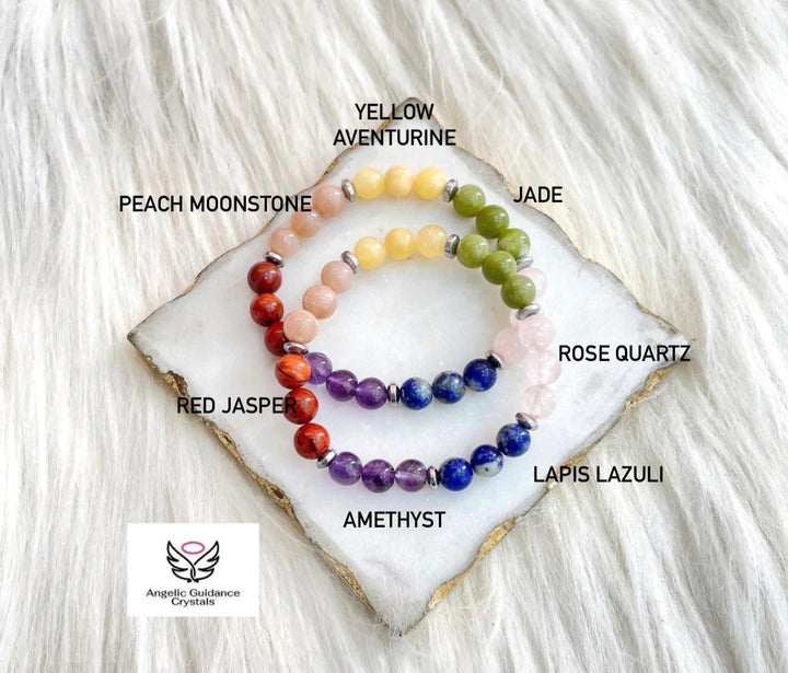 Seven Chakra Bracelet With Charms