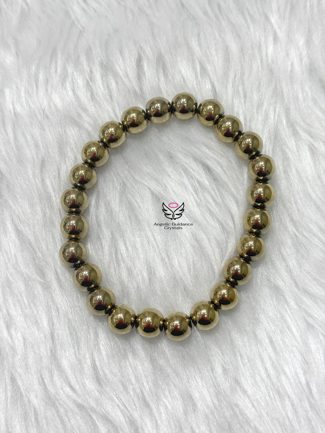 Golden Hematite Bracelet 8mm