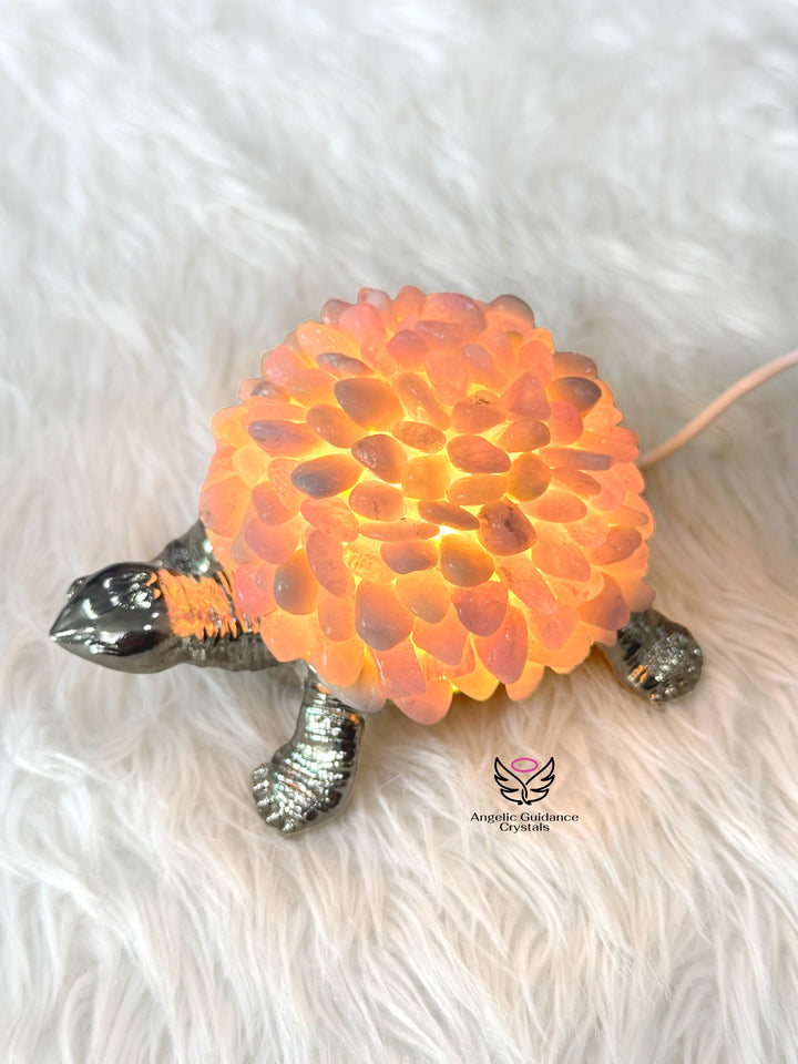 Kunzite Tortoise Lamp