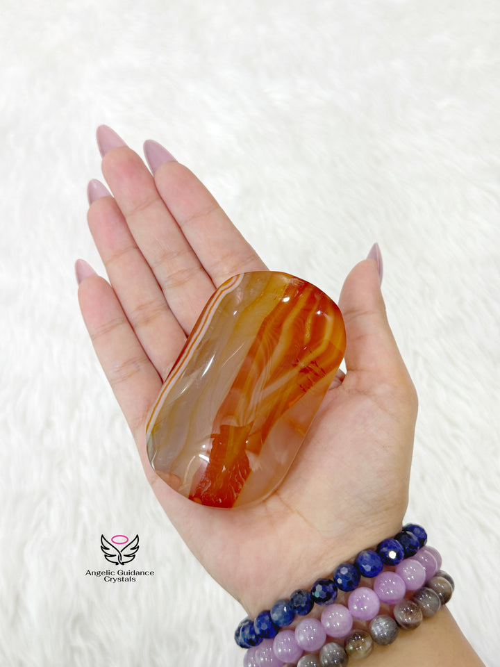 Carnelian Palmstone Large