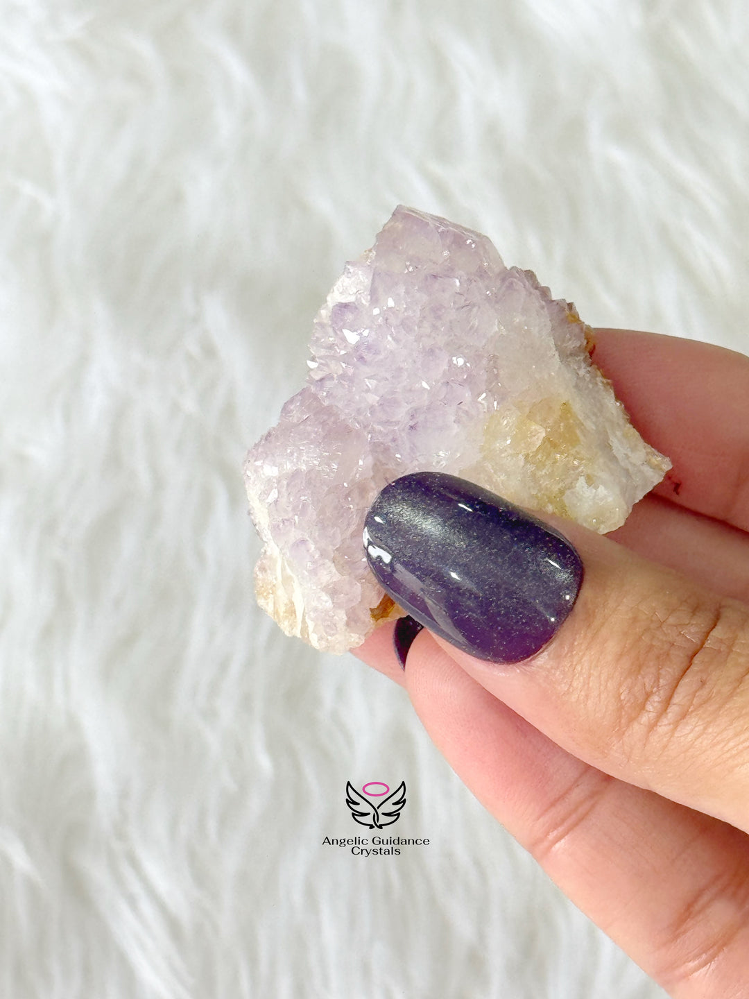 Amethyst With Spirit Quartz Cluster Small