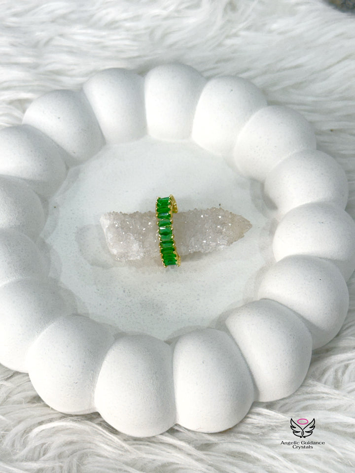 Emerald Anti Tarnish Ring