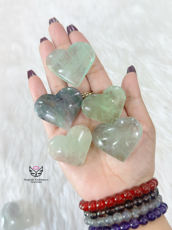 Green Fluorite Heart Small