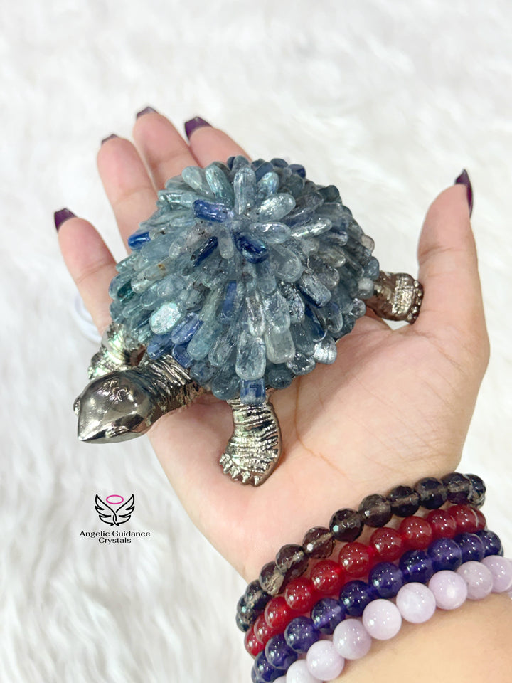 Kyanite Tortoise Lamp 2