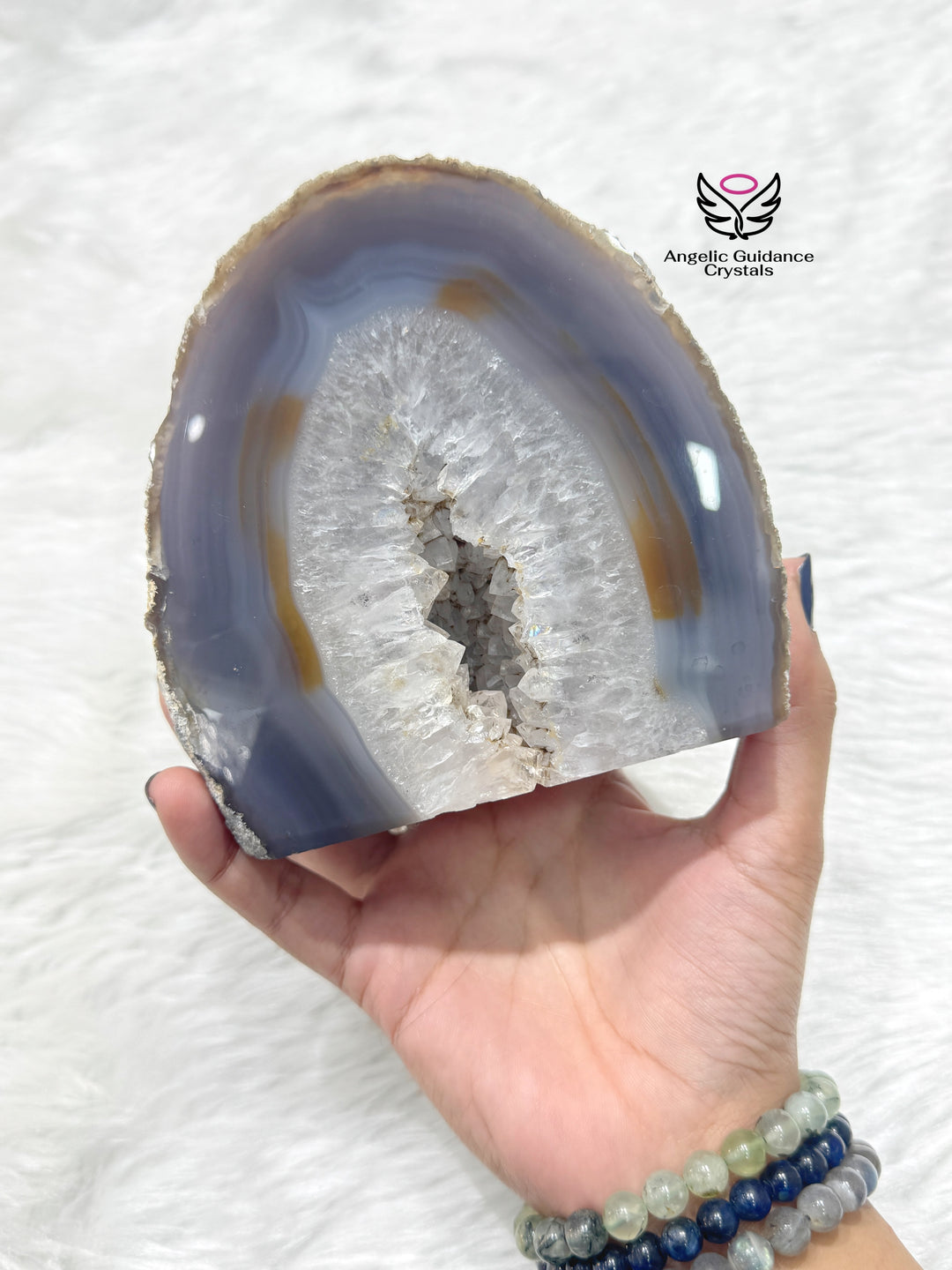 Agate Druzy Geode Freeform XL