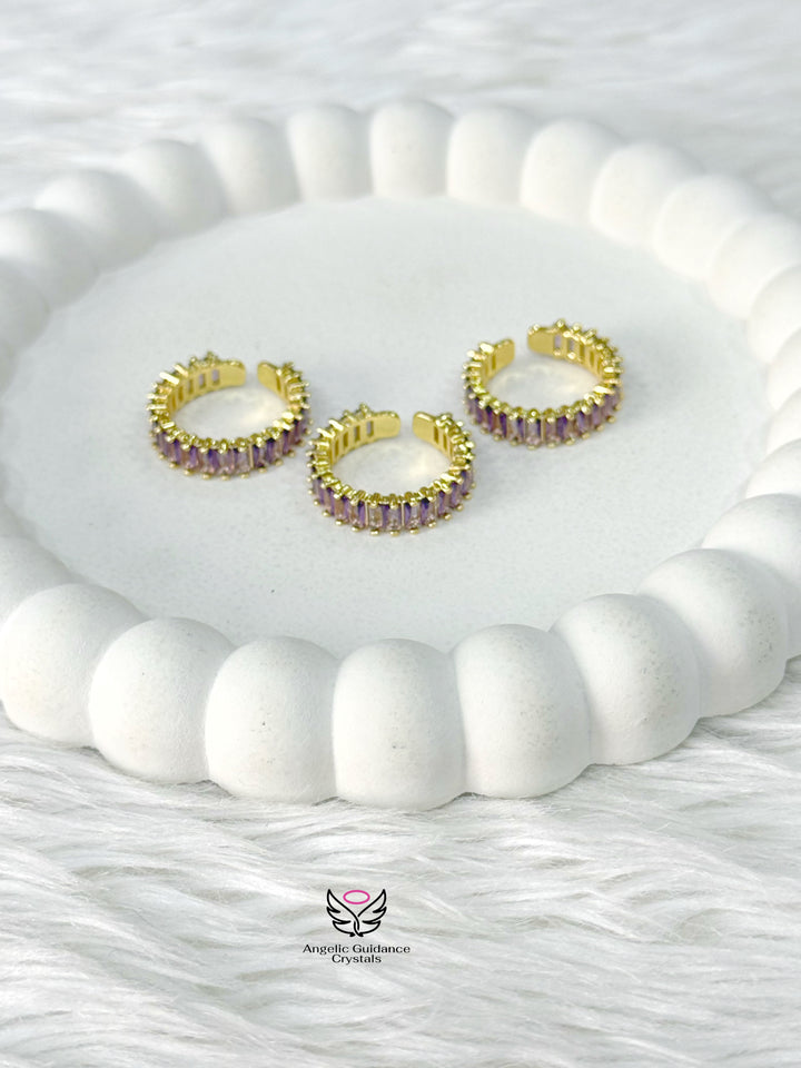 Amethyst Anti Tarnish Ring